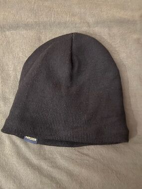 Black Fleece Lined Beanie - Unisex Winter Hat